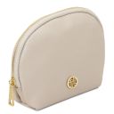 Vera Kosmetiktasche aus Weichem Leder Beige TL142438