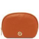 Vera Kosmetiktasche aus Weichem Leder Orange TL142438