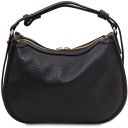 Hoblò Borsa a Mano in Pelle Morbida Nero TL142563