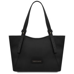 Libra Schultertasche aus Leder Schwarz TL142562