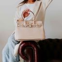 TL Bag Bolso a Mano en Piel Naranja TL142174