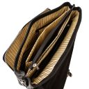 Alessandria Maletín Porta Ordenador Multiples Compartimientos en Piel Marrón TL142067