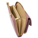 Urania Portefeuille/supporte Pour Téléphone en Cuir Avec Bandoulière Lilas TL142433