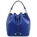 Vittoria Leather Bucket bag Синий TL141531
