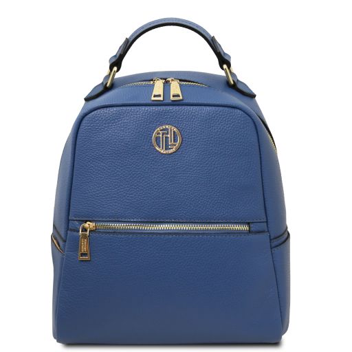 Prisma Rucksack aus Weichem Leder Denim TL142483