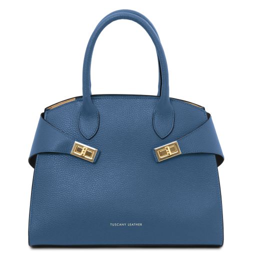 Coccola Sac à Main en Cuir Denim TL142421