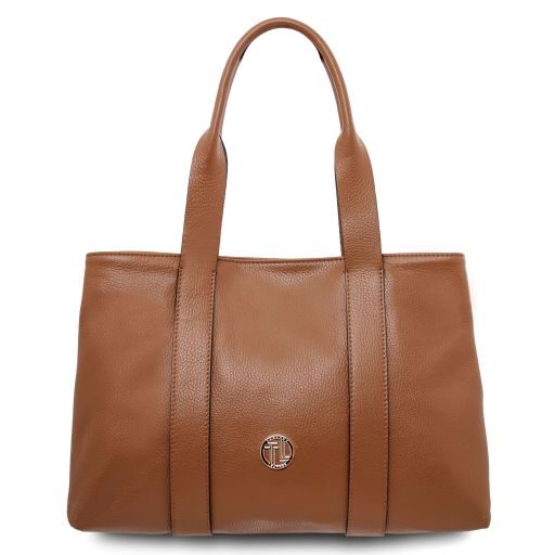 Callie Sac Bandoulière en Cuir Souple Cognac TL142415