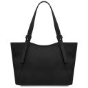 Libra Schultertasche aus Leder Schwarz TL142562