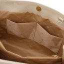 Callie Schultertasche aus Weichem Leder Beige TL142415