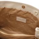 Callie Schultertasche aus Weichem Leder Beige TL142415