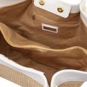 Soleil Shopping Tasche aus Raffia Weiß TL142567