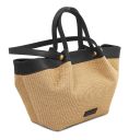 Soleil Raffia Shopping bag Black TL142567