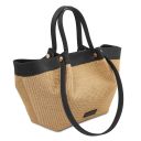 Soleil Raffia Shopping bag Black TL142567