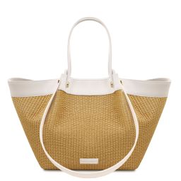 Soleil Raffia Shopping bag Белый TL142567