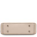 Cubetto Borsa a Tracolla in Pelle Beige TL142499
