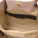 TL KeyLuck Bolso Shopping en Piel Imprimida Tejida Nude TL141573