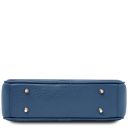 Cubetto Borsa a Tracolla in Pelle Denim TL142499