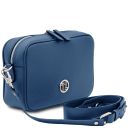 Cubetto Borsa a Tracolla in Pelle Denim TL142499