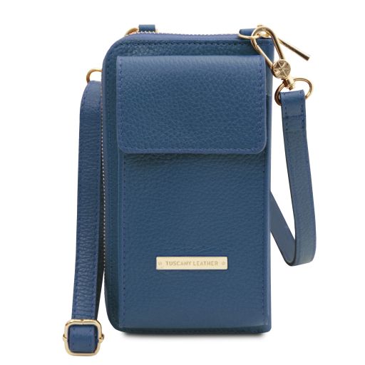 TL Bag Portafoglio/portacellulare in Pelle con Tracolla Denim TL142323
