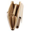 Urania Portafoglio/portacellulare in Pelle con Tracolla Beige TL142433