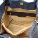 TL KeyLuck Bolso Shopping en Piel Imprimida Tejida Denim TL141573
