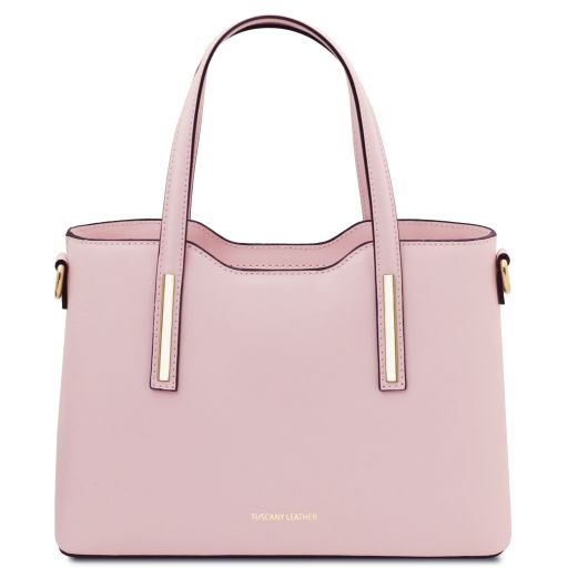 Olimpia Leather Tote - Small Size Ballet Pink TL141521
