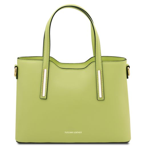 Olimpia Sac Cabas en Cuir - Petit Modèle Lime TL141521