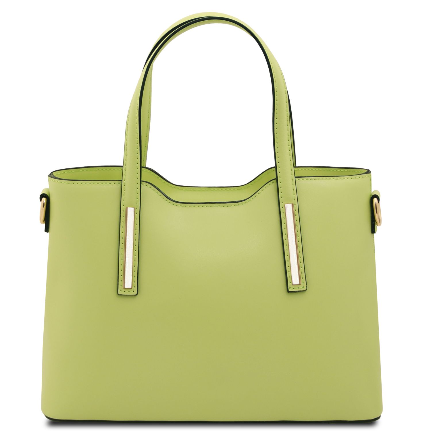 Olimpia Leather Tote - Small Size Lime Green TL141521