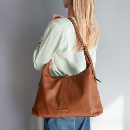 Plenia Leather Shopping bag Черный TL142569