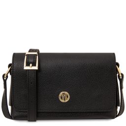 Biscuit Bolso en Piel Suave con Bandolera Negro TL142582
