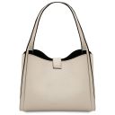 Soave Bolso a Mano en Piel Suave Beige TL142583