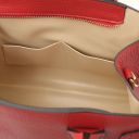 Formentera Bolso a Mano en Piel y Neceser en Piel Suave Rojo Lipstick TL142524