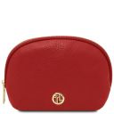 Formentera Bolso a Mano en Piel y Neceser en Piel Suave Rojo Lipstick TL142524