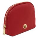 Formentera Bolso a Mano en Piel y Neceser en Piel Suave Rojo Lipstick TL142524
