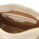 Ibiza Bolso Shopping en Piel Suave y Cartera en Piel con Cremallera en el Contorno Beige TL142609