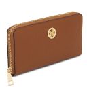 Ibiza Bolso Shopping en Piel Suave y Cartera en Piel con Cremallera en el Contorno Cognac TL142609
