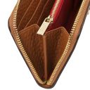 Ibiza Bolso Shopping en Piel Suave y Cartera en Piel con Cremallera en el Contorno Cognac TL142609