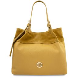 Diade Bolso Shopping en Piel Suave Amarillo TL142587