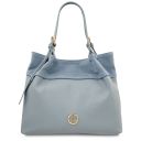 Diade Soft Leather Shopping bag Light Blue TL142587
