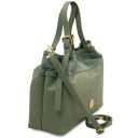 Diade Shopper-Tasche aus Weichem Leder Mint Grün TL142587