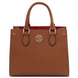 Dama Bolso a Mano en Piel Cognac TL142565