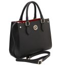 Dama Leather Handbag Black TL142565