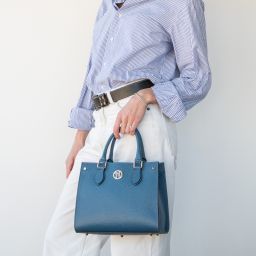 Dama Bolso a Mano en Piel Denim TL142565