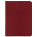 Augusto Leather Document Case With Ring Binder Red TL142555
