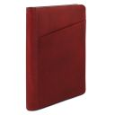 Augusto Leather Document Case With Ring Binder Red TL142555