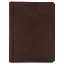 Augusto Leather Document Case With Ring Binder Dark Brown TL142555