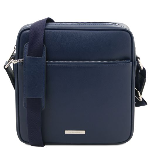 Luke Borsello da Uomo in Pelle Saffiano Blu scuro TL142550