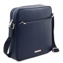 Luke Borsello da Uomo in Pelle Saffiano Blu scuro TL142550