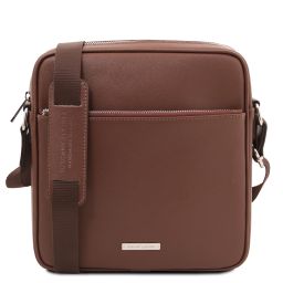 Luke Bolso en Piel Saffiano Para Hombre Café TL142550