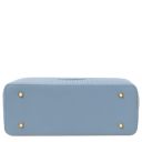 Dedalo Sac Shopping en Cuir Imprimé Tressé Bleu céleste TL142578